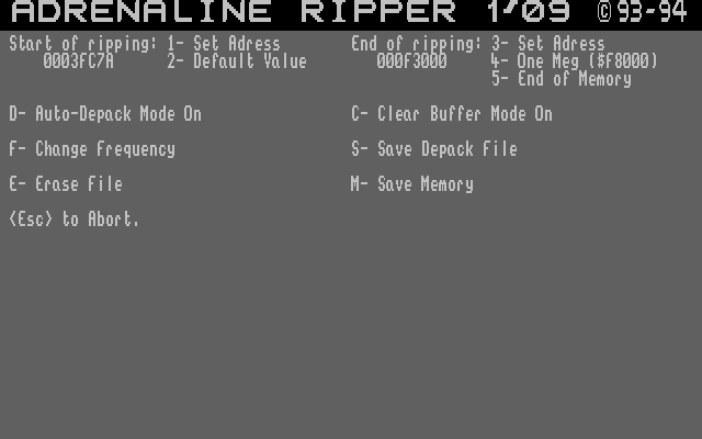 Adrenaline Ripper atari screenshot